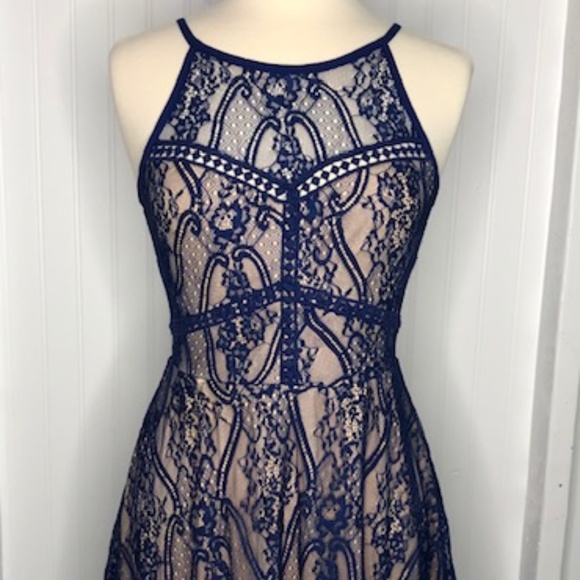 Francesca's Collections Dresses & Skirts - FRANCESCA'S Women's Blue Lace Dress Size SMALL